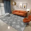 Nueva Alfombra de Piso Sala de Estar Dormitorio Lujo Ligero Alta Calidad Simple Cobertura Total Sofá Alfombra de Piso Grande Mesa de Café Limpiable Alfombra de Mesita de Noche