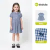 Saias Infantis Familia Dudu Vestidos de Outono para Meninas Saias de Princesa Estilosas para Bebês Roupas Doces para Meninas Roupas Infantis Modernas