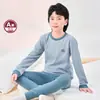 Ropa interior térmica para niños, Conjuntos de otoño para niños y niñas, Pijamas para niños mayores, Camisetas térmicas de algodón para niños pequeños y medianos, Camisetas base para estudiantes