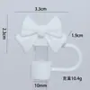 Tapa para Popote Stanley 10mm Diámetro Grande PVC Popote Suave Tapa Muñeco de Dibujos Animados Tapa Antipolvo Mayoreo