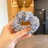 Scrunchie de Alta Qualidade Estilo Coreano para Mulheres, Elástico de Cabelo com Laço de Tecido da Moda, Acessório de Cabelo Corda para Coque Doce e Fofo