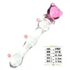 Palo de Masturbación de Cristal para Mujeres, Bolas para Punto G y Anal, Herramienta Sexual de Vidrio, Dispositivo Vibratorio para Punto G