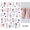 Cross-border Novos adesivos de Nail Art 3D Guofeng Bamboo Ink Chinese Nail Decals Adesivos de unha Atacado