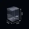 En Stock Caja de Embalaje de PVC Caja de Plástico Rectangular Plegable Caja de PET de Alta Transparencia Caja de Almacenamiento a Prueba de Polvo para Figuras de Té Personalizable
