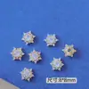 Otoño e Invierno Nuevo Copo de Nieve Navideño Circonita Accesorios para Uñas Lujo Accesible Copo de Nieve Plateado Diamante Joyería para Uñas Decoración de Uñas Portátil