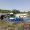 Fabricante a Medida de Barco para Cosecha de Cañas Barco Limpiador de Phragmites Equipo Automático de Recuperación de Superficie de Agua