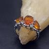 Anillo de tres piedras de circón retro Elle Mosha joyería Amazon ebay AliExpress suministro una generación de cabello