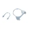 En stock abrazadera en forma de U galvanizada para tubo de escape abrazadera de tubo abrazadera de fijación de tubo de conexión aro de tubo de silenciador de montacargas