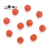 Venda Quente Transfronteiriça Broca de Bola com Furo Reto de 10mm Bola de Bayberry Contas Shambhala Acessórios de Cabelo DIY Acessórios para Pulseira Várias Cores