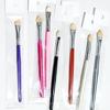 Palo de cepillo de ébano tubo de aluminio cepillo para sombra de ojos maquillaje de belleza pincel de maquillaje elección multicolor embalaje independiente