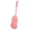 Rascador de espalda para baño con mango largo que no requiere ayuda, mango extendido colgante, esponja de baño súper suave, cepillo de baño, flor de baño