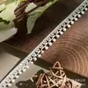 Em estoque Novo Lolita Bordado Solúvel Em Água Lace Leite Seda Único Lado Flor Onda Lace Lace Código De Barras