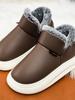 2025 Nuevas Pantuflas de Algodón para Mujer Transfronterizas con Talón Todo Incluido y Suelas Gruesas para Invierno Calientes Calzado Exterior para Parejas Casual Talla Grande Zapatos de Algodón