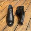 Zapatos formales de hombre, zapatos de negocios, zapatos de trabajo populares de moda para el viajero, cuero genuino transpirable, zapatos de boda para el padrino, entrega en una sola pieza