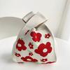 Bolsa de celebridade da Internet Bolsa de balde de lã de malha feminina Presente de casamento que acompanha Bolsa tote casual de mão para todas as combinações Bolsa para lancheira