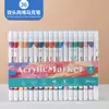 Plumones Acrílicos Transfronterizos con Punta Única y Cuerpo Triangular, 36 Colores de Plumones Acuarela, Set Específico de Arte para Dibujo Infantil