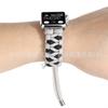 Para Apple Apple Watch 876543 Cuerda de Paraguas Trenzada de Nylon Bloque de Color iwatch Elástico Correa para Exteriores