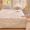 Juego de Sábanas de Terciopelo de Leche Invierno Clase A Pieza Única 180x200 Espesado Suave Terciopelo de Coral Dormitorio Persona Sola Funda de Almohada Juego de Tres Piezas