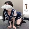 Lingerie sexy puro desejo uniforme jk estudante traje de marinheiro saia plissada conjunto de duas peças tentação extrema role play grátis