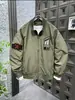 Chaqueta de Béisbol Bordada Estilo Americano para Hombre, Marca de Moda, Holgada y Versátil, Elegante Chaqueta de Piloto, Primavera 2025