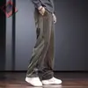 Pantalones Casuales de Pana de Pierna Recta para Hombre, Marca de Moda, Pantalones Largos Holgados, Diseño High Street Otoño e Invierno, Pantalones de Chándal con Caída de Nicho