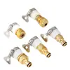Conector Estándar de Cobre Puro de 4/6 Pulgadas Conector Universal Blanco Niple para Lavadora Conversión Universal para Fregadero Niple de Cobre