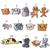 Parches bordados de gato de dibujos animados autoadhesivos, con lindas expresiones de gato, para decorar ropa y bolsos con aplicación de planchado