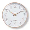 Reloj de Pared Moderno Creativo Simple para el Hogar de 8 pulgadas, Reloj Decorativo Silencioso de Lujo Ligero para Colgar en la Pared, Venta al por Mayor y Dropshipping Transfronterizo