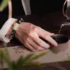 Nuevo Pulsera Pixiu de Jade Hetian con Budas del Año de Nacimiento de los Doce Signos del Zodíaco, Cuentas de Jade, Pulsera de Obsidiana Plateada para Hombres, En Stock