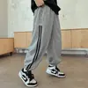 Z1280 Calça Casual de Malha Estilo Ocidental para Crianças de Meia-Idade e Grandes da Coleção Primavera 2025 Meninos da Marca Early Yang