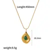 Collar Estilo Ins Celebridad de Internet Piedra Ojo de Tigre Vintage para Mujer Personalizado Piedra Natural Moda Lujo Ligero Acero Inoxidable de Alta Calidad