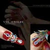 Accesorios para Uñas Arte Phoenix Corona y Túnica Roja Uñas de Boda Clásicas Doble Fénix Pieza de Cobre Decoración China para Uñas Venta al por Mayor