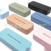 Estojo para Óculos Estilo Ins Fino e Portátil Lentes de Óculos de Sol Anti-Pressão Óculos para Miopia Armação Grande Logotipo Óptico