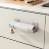Prateleira de Armazenamento para Cozinha sem Furos, Prateleira de Armazenamento Lateral para Geladeira, Prateleira de Armazenamento para Gabinete de Filme Plástico e Sacos de Lixo