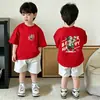 Nuevas Camisetas de Verano para Niños 2026, Estilo Veraniego para Niños Grandes, Ropa de Verano para Niños, Camisetas de Manga Corta de Algodón Puro, Elegantes y Modernas
