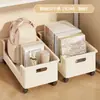 Estante para guardar mochilas escolares, estantería de pie, organizador de almacenamiento debajo del escritorio con ruedas, caja de almacenamiento móvil para aulas de estudiantes
