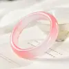 Atacado de fábrica pulseira de jade rosa de rocha de quartzo natural pulseira de jade rosa de raiz de lótus pulseira de pó de jade dourado fornecimento ao vivo