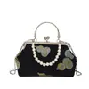 Bolso Exquisito para Lipstick de Nuevo Estilo, Bolso de Mano para Mujer, Bolso de Hombro, Bolso Cruzado, Bolso de Noche, Adecuado para Combinar con Cheongsam, Hanfu, Bolso Retro Estilo Chino