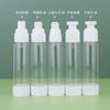 15ml 30ml 50ml 80ml 100ml Frasco a Vácuo Transparente Frasco para Loção Frasco Recarregável com Spray Plano Frasco Vazio de Pressão
