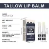 Bálsamo Labial Grasa de Res Transfronterizo Paquete de 2 Líneas Frescas y Ligeras Bálsamo Labial Suave y Carnoso Bálsamo Labial Grasa de Res
