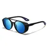 Gafas de Sol Polarizadas de Moda con Doble Puente y Recortes Laterales, Gafas de Sol Antirreflejos para Deportes al Aire Libre, Adecuadas para Hombres y Mujeres