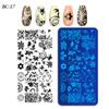 Cross-border nail art transferência de impressão modelo de impressão de esmalte de aço modelo de placa de aço retangular pintado ferramenta de vedação