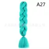 Peruca Trança Grande Africana Trança Jumbo Cabelo Colorido Trança Suja Corda de Cabelo Gradiente Fibra Química Trança Grande Hip Hop Trança Suja