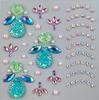 Pegatinas para Cejas Infantiles de Niña Estilo Princesa Decorativas para la Cara Pegatinas de Pintura Pegatinas para Maquillaje de Escenario Pegatinas de Cristal Brillantes