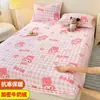 Falda de Cama de Coral Fleece Pieza Única Leche Fleece Invierno Juego de Cubrecama Franela Protector de Colchón Engrosado Juego de Sábanas Antideslizante