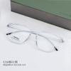 HQ20014 caja delgada personalidad dulce semi-titanio lente plana viaje con fabricantes de gafas para miopía venta al por mayor