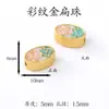Accesorios estilo chino Chapados en oro Cuentas espaciadoras Pulsera hecha a mano para DIY Cadena para teléfono Color del Dios de la Riqueza Amarillo Colgante de la fortuna que conserva el color Agujero grande Venta al por mayor