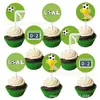 Inserto Decorativo para Bolo Temático da Copa do Mundo Transfronteiriça Decoração Atmosférica para Festa de Aniversário de Futebol Esportivo Enfeite de Bolo