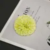 Simulação 6cm Bola de Ping Pong Cabeça de Crisântemo Crisântemo de Mil Camadas Flor Artificial Broche de Roupa DIY Acessórios para Headwear Decoração de Layout de Cena