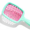 Peine Popular Transfronterizo de Malla Hueca tipo Panal Peine para Peinar el Cabello Niñas Hogar Portátil Peine Anti-Nudos